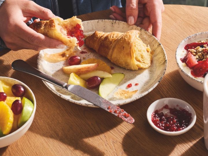 A Premier Inn continental breakfast