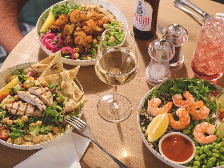 Dishes at a Premier Inn restaurant